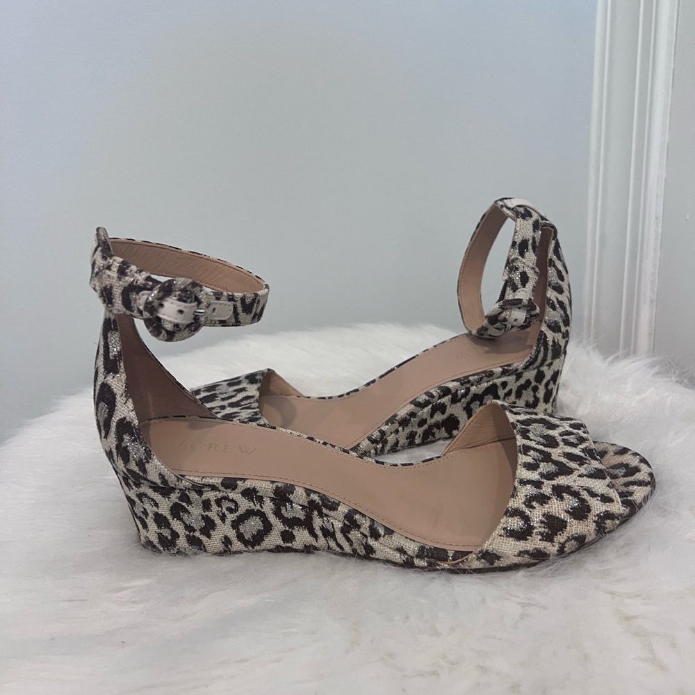 Jcrew 2in Animal Print Wedges